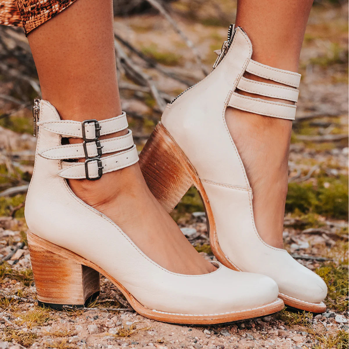 Gigi - Multi-Strap Heels with Chunky Sole — view 5
