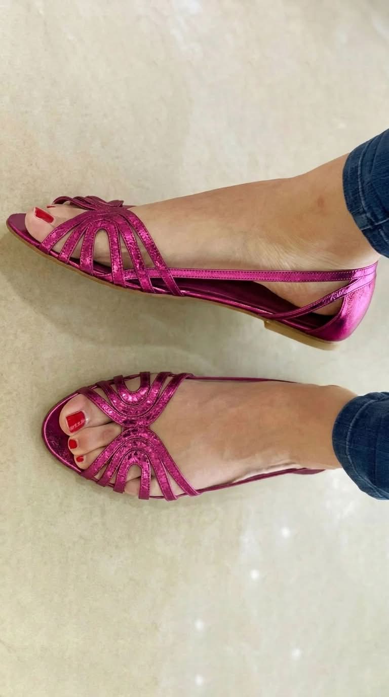 Eleanor – Bright Golden Sandals — view 3