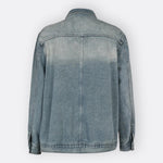 Huia - Asymmetric High-Neck Vintage Coat — view 6