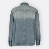 Huia - Asymmetric High-Neck Vintage Coat — view 6