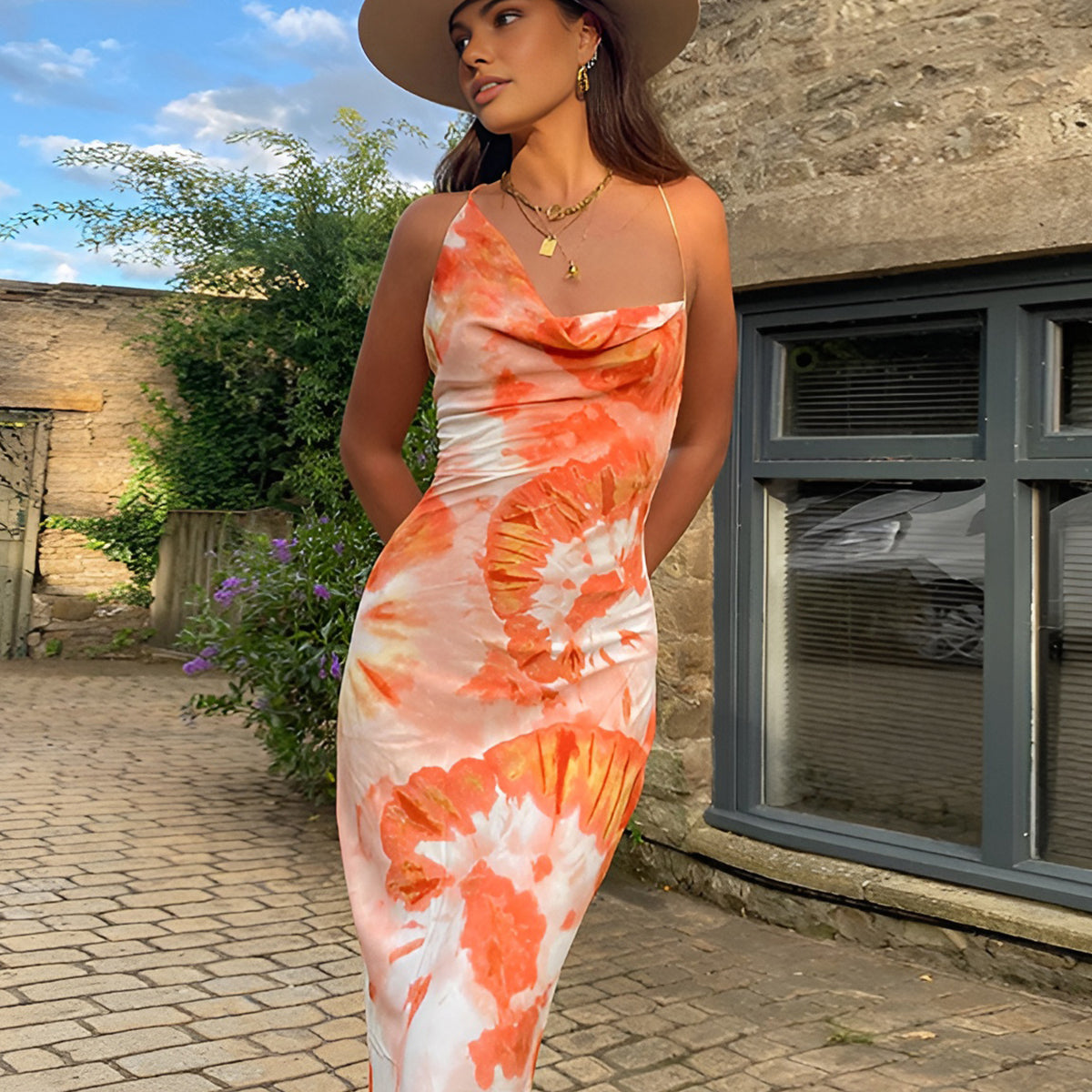 Galilea - Tropical Floral Maxi Dress