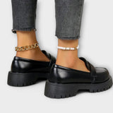 Calista - Orthopaedic Women's Loafer with Satin Wedge — view 3