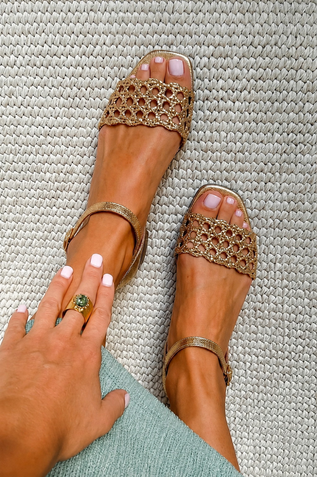 Aurora – Golden Summer Sandals