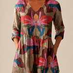 Alina | Long Blouse with Expressive Print