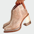 Embroidered Leather Boots — view 2