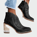 Embroidered Leather Boots — view 4