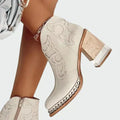 Embroidered Leather Boots — view 5