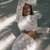 Aubriella - Long Sleeve Wrap Set — view 3