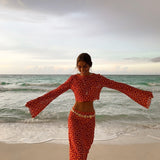 Kamryn - Wrap Set with Long Sleeves — view 3