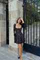 Mabel - Lace Mini Dress with Long Sleeves — view 2