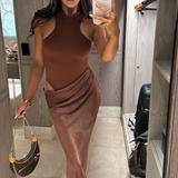 Faye - Asymmetrical Maxi Dress — view 5