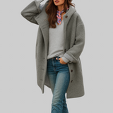 Caitlin | Comfortable Medium-Length Everyday Coat — view 5