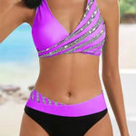 Mona - Printed Bikini in Warm Tones — view 2