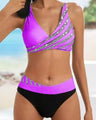 Mona - Printed Bikini in Warm Tones — view 2