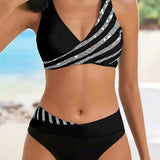 Mona - Printed Bikini in Warm Tones — view 3