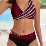 Mona - Printed Bikini in Warm Tones — view 4