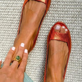 Adelina – Comfortable Golden Sandals — view 6
