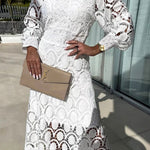 Esme™ | Elegant Lace Midi Dress — view 4