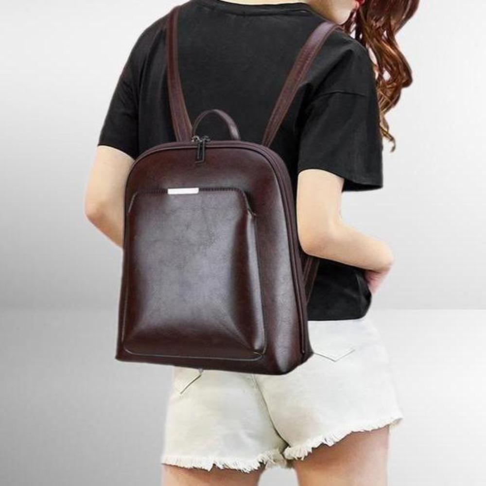 Shelley – Classic Double Zipper Backpack — view 8