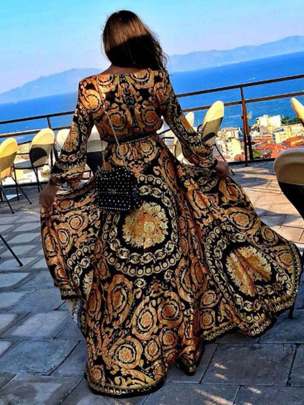 Faye - Boho Printed Dress — view 6
