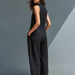 Sleeveless Linen Overalls — view 4