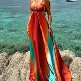 Harlow - Maxi Dress in Sunset Colours