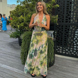 Reign - Backless Maxi Dress with Halter Neck — view 6