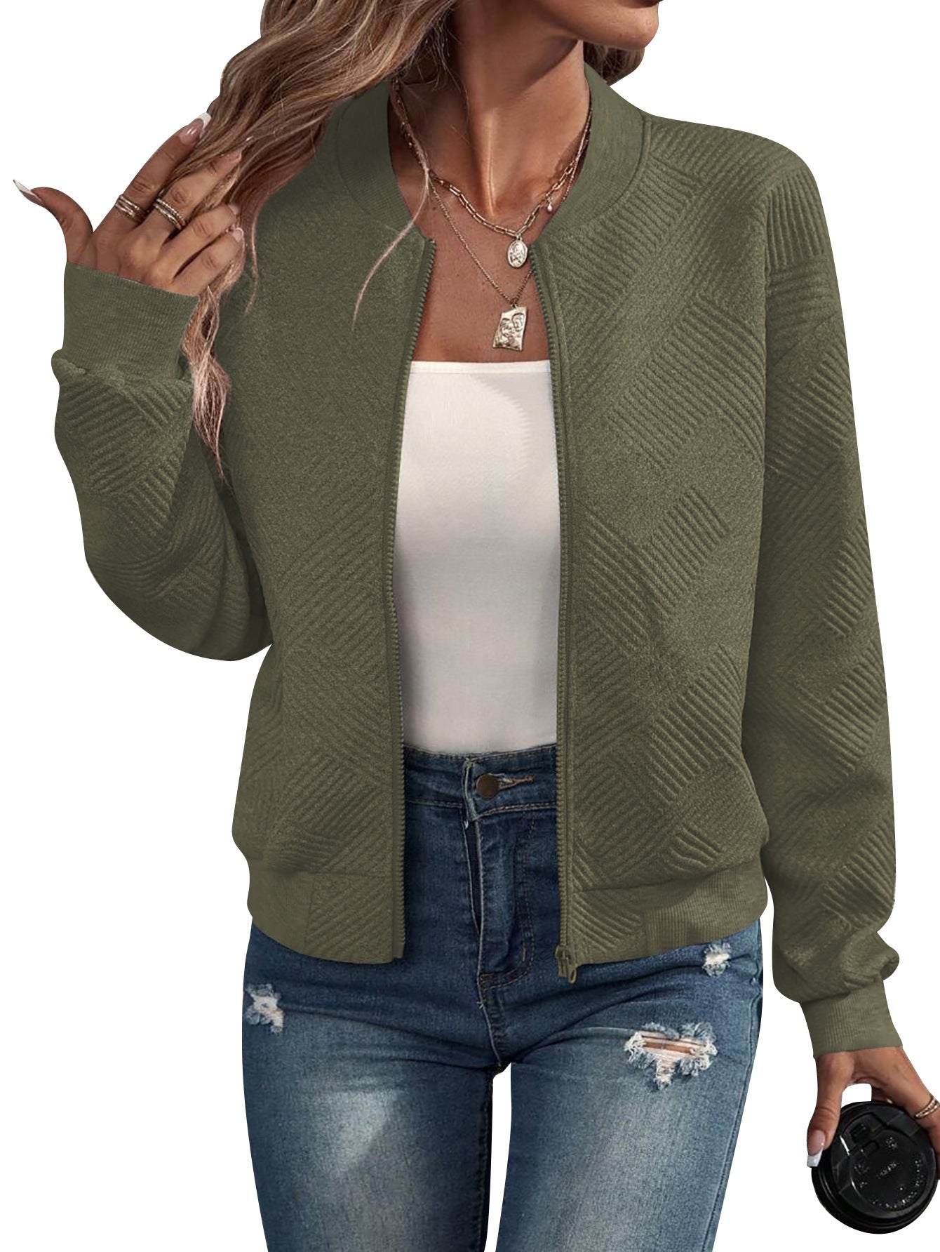 Dora - Structured Bomber Jacket — view 4