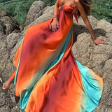 Harlow - Maxi Dress in Sunset Colours