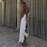 Juliana - Slim Floral Dress with Slit — view 6