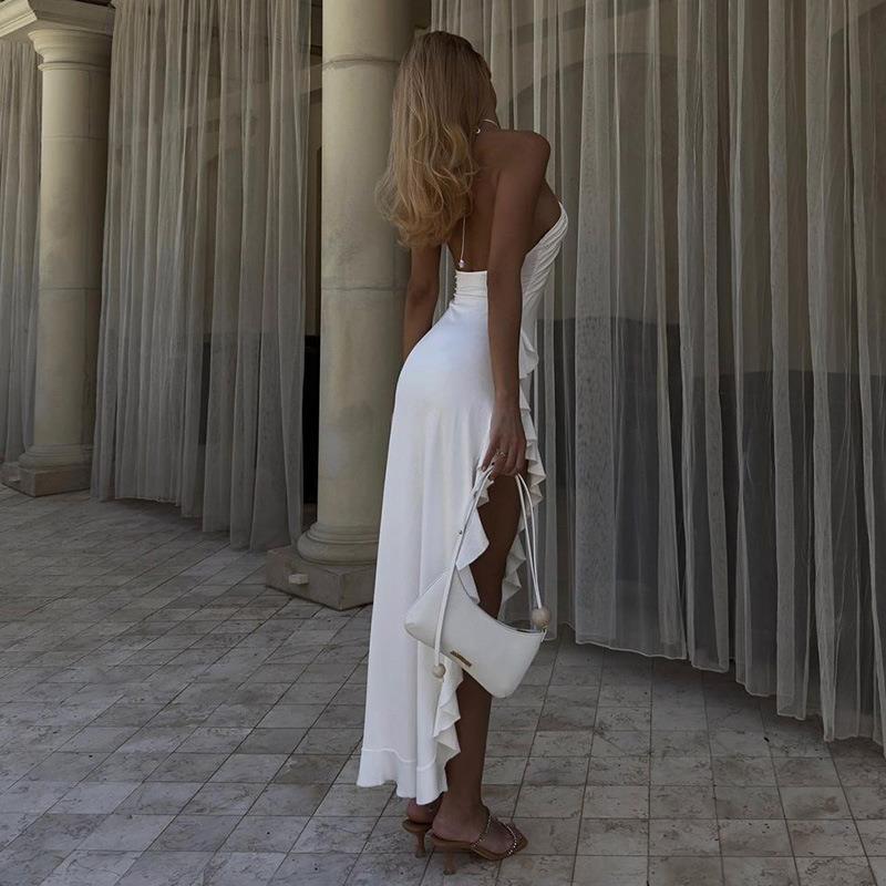 Juliana - Slim Floral Dress with Slit — view 6