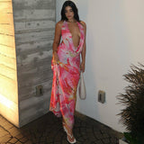 Aviana - Backless Maxi Dress with Halter Neck — view 5