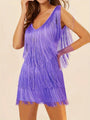 Sabella - Elegant Fringed Dress — view 2