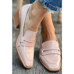 Olga™ - Pink leather loafers — view 2