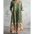 ELEANOR | VINTAGE MAXI DRESS WITH FLORAL PRINT — view 2
