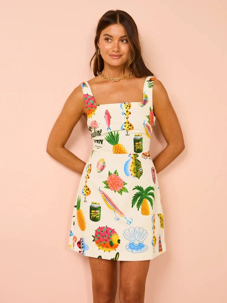 Azalee - Tropical Summer Dress — view 3