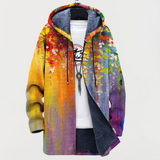 Coat with Abstract Art — view 2