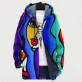 Coat with Colourful Art — view 2