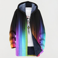 Coat with Rainbow Stripe Pattern — view 2