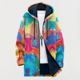 Sweatshirt with Colourful Artistic Pattern — view 2