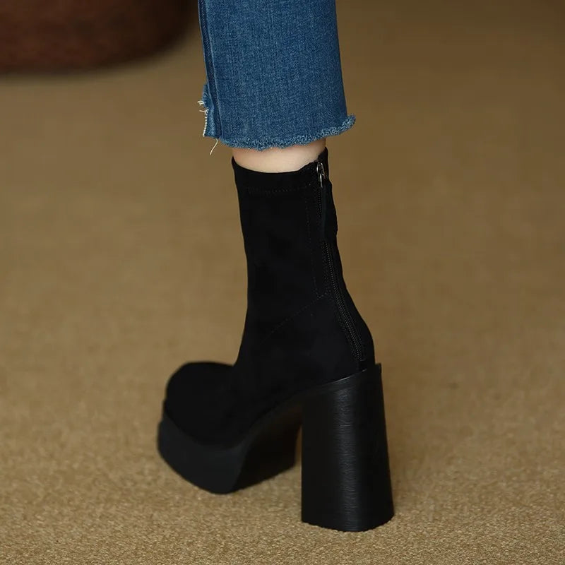 Olga - Modern-Style Boots with Suede Comfort — view 5