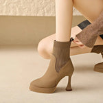 Libby - Platform Boots, Comfort and Feminine Elegance — view 8