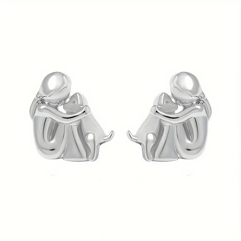 Dog Hug Earrings — view 3