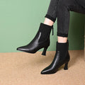 Clara - Leather Platform Boots — view 2