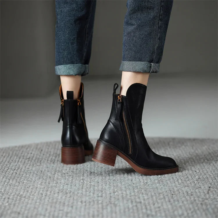 Clara - Leather Boots — view 5
