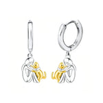 Cat Hug Earring (Round Clasp) — view 3