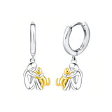 Cat Hug Earring (Round Clasp) — view 3