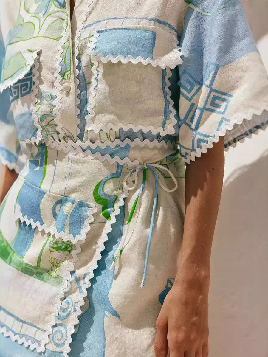Saffron - Chic Patchwork Ensemble — view 6