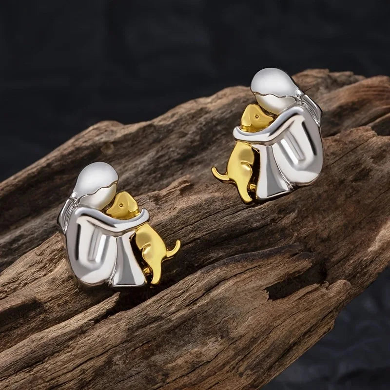 Dog Hug Earrings — view 7