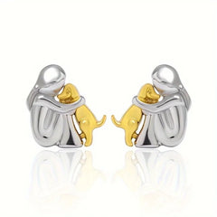 Dog Hug Earrings — view 2